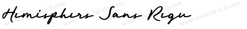 Hemisphers Sans Regu字体转换